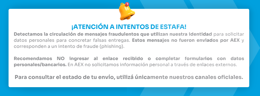 AEX - Aviso de seguridad